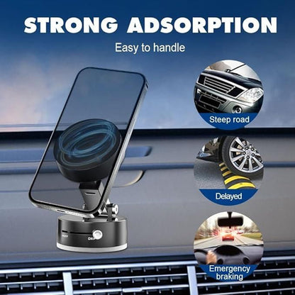 360° Magnetic Car Phone Holder – Strong Grip & One-Hand Operation