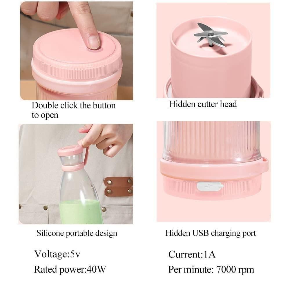 🍊 Electric Portable Mini Juicer Bottle 🥤 – Fresh Juice Anytime, Anywhere!