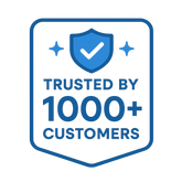 “Trusted by 1000+ Customers” type icon